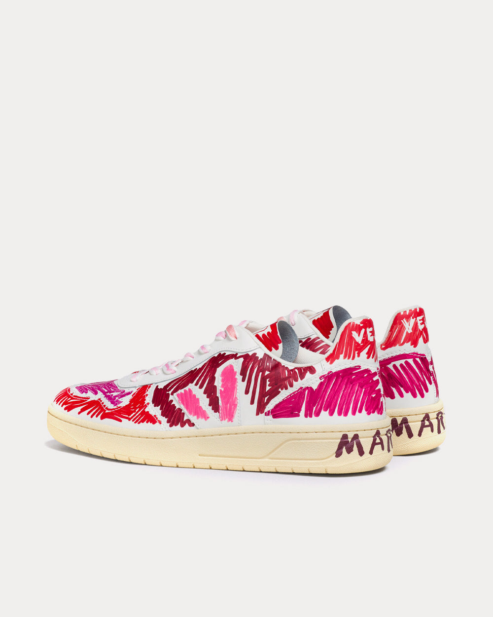 Veja x Marni V-10 Ruby Low Top Sneakers - 4