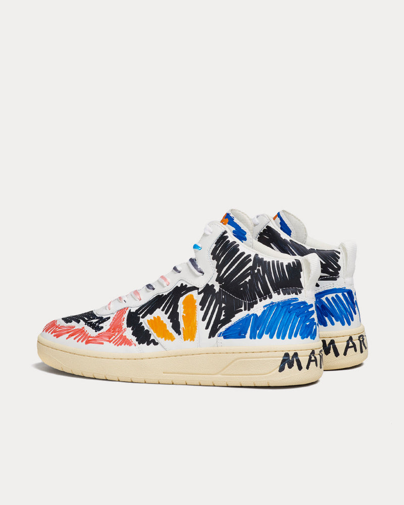 Veja x Marni V-15 Black High Top Sneakers - 3