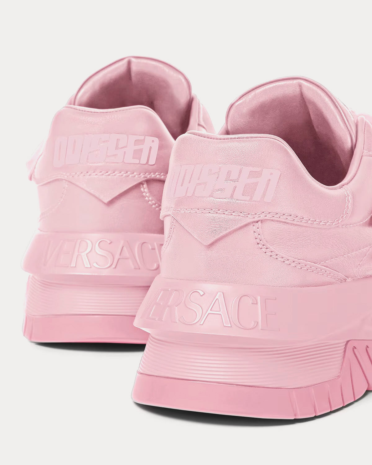 Versace Odissea Leather Light Pink Low Top Sneakers - 4