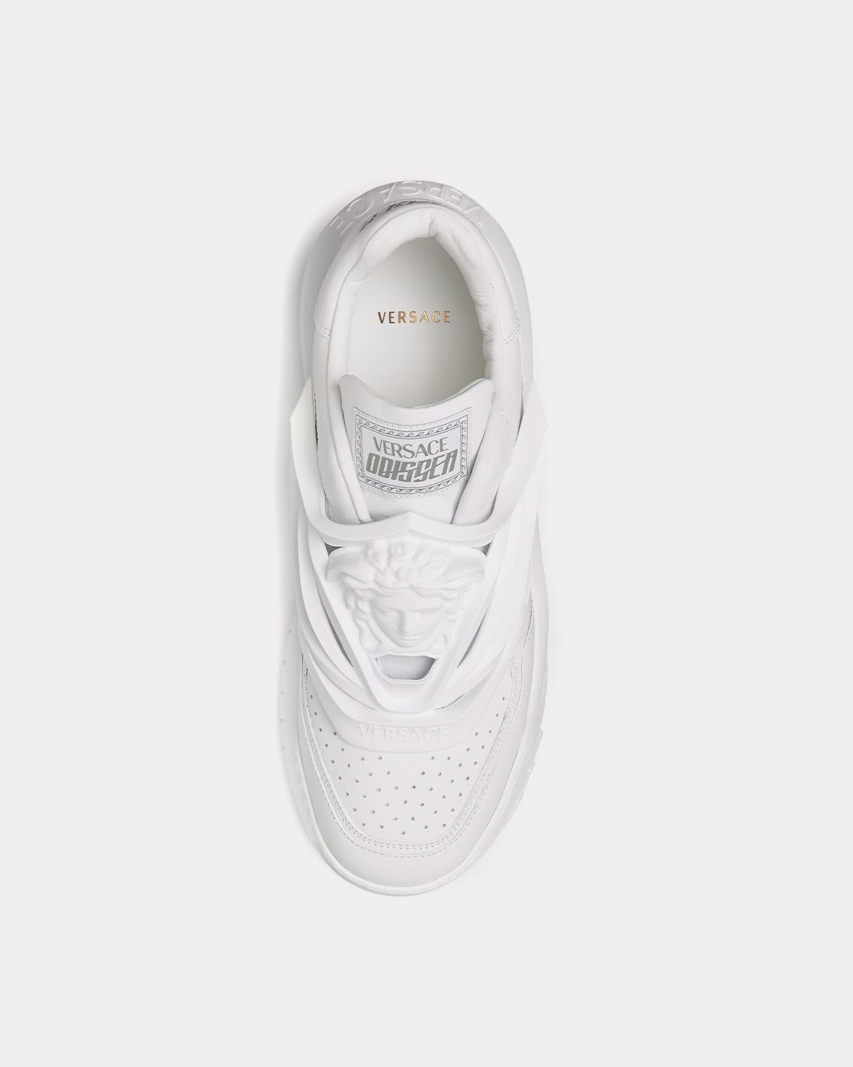 Versace Odissea Leather White Low Top Sneakers - 2