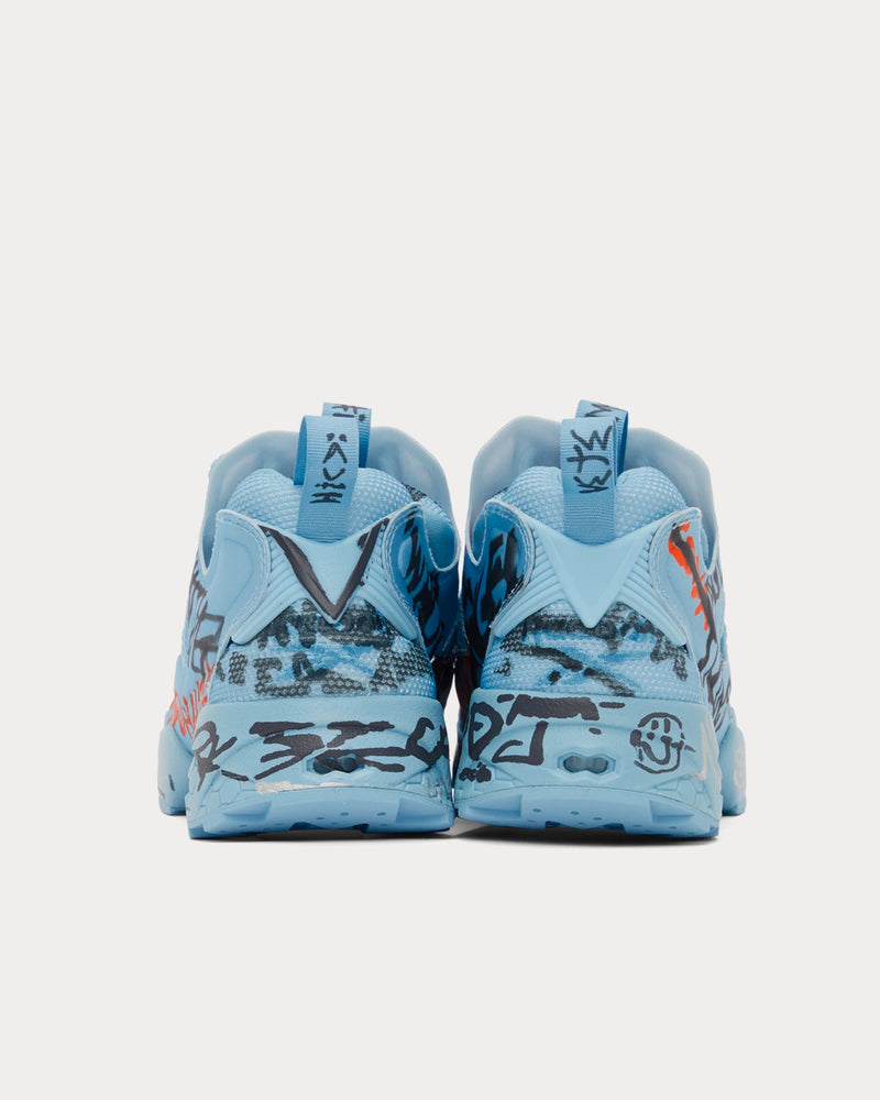 Reebok x Vetements Instapump Fury Blue Low Top Sneakers - 4