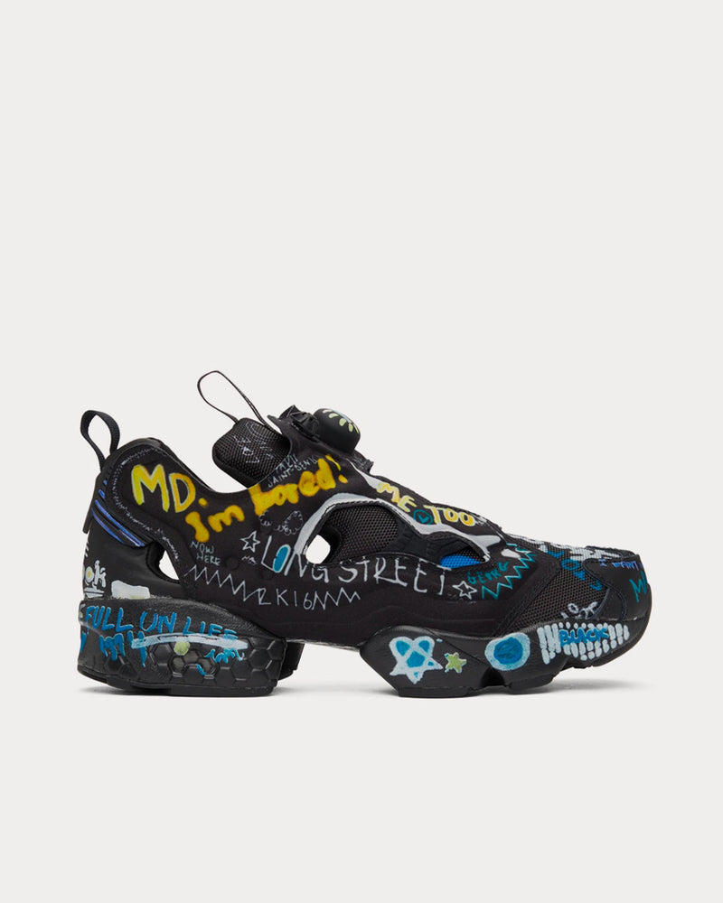 Reebok x Vetements Instapump Fury Black Low Top Sneakers - 1