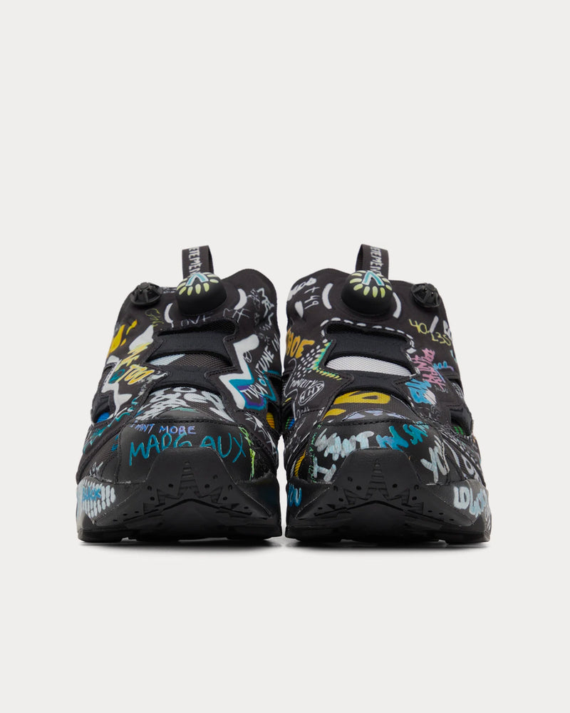 Reebok x Vetements Instapump Fury Black Low Top Sneakers - 2