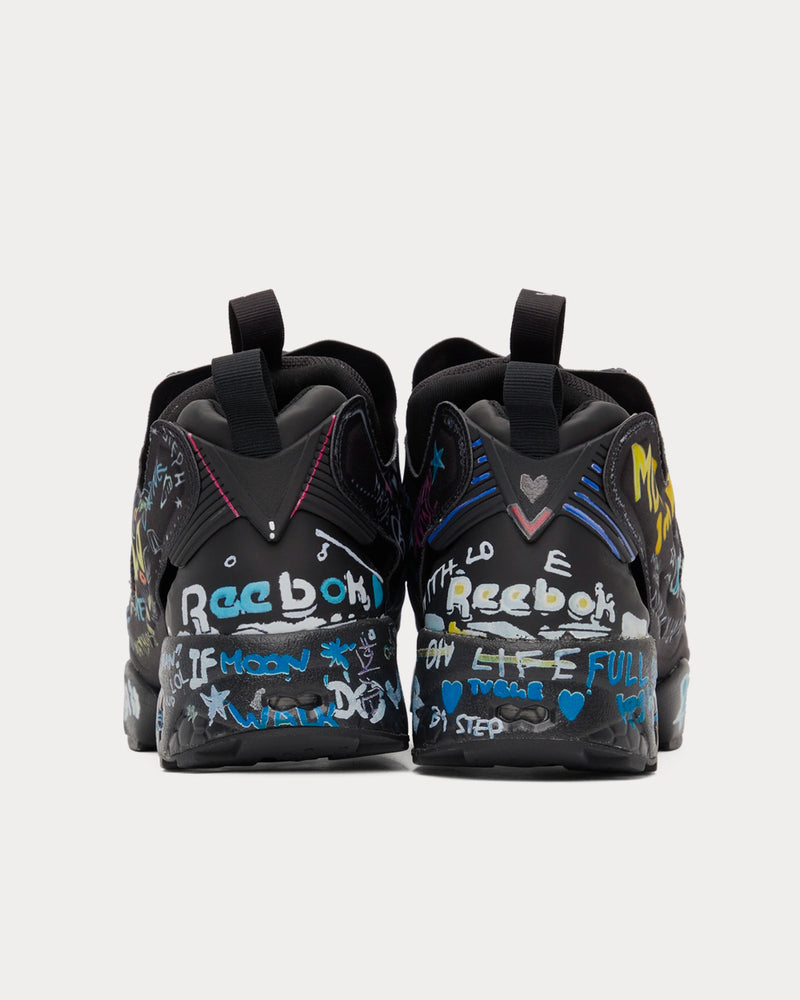 Reebok x Vetements Instapump Fury Black Low Top Sneakers - 4