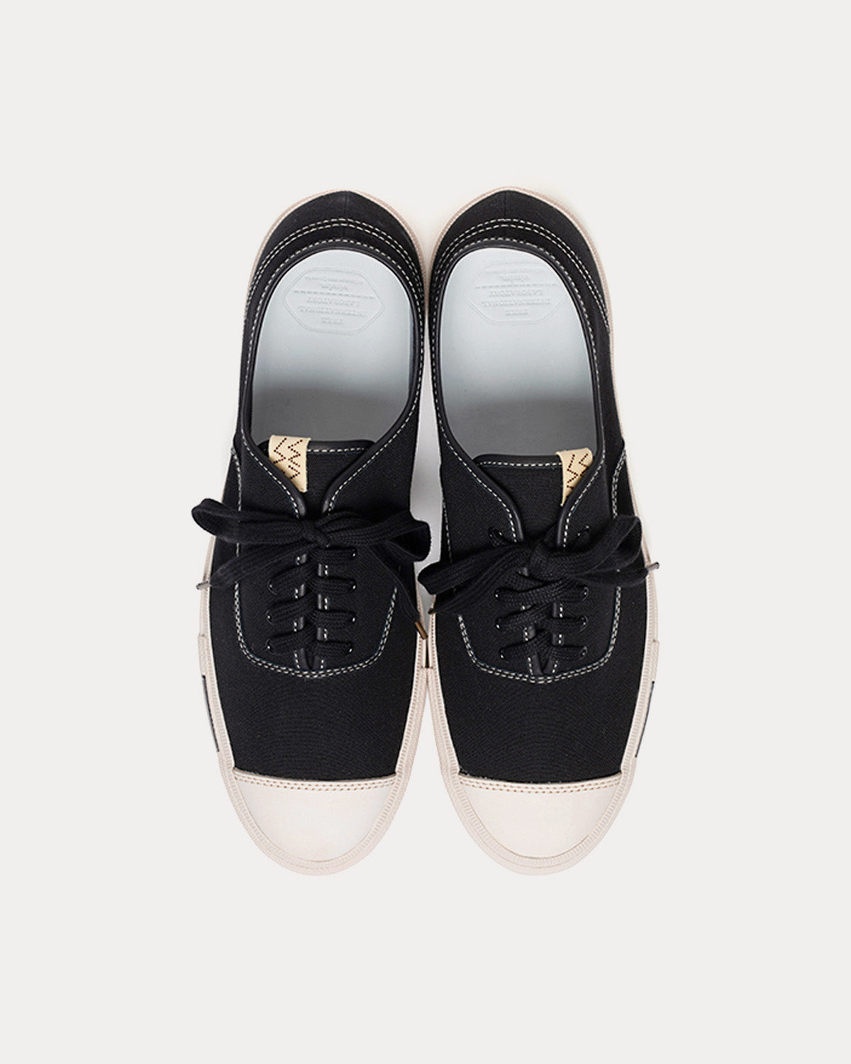 Visvim Logan Deck Lo Canvas Black Low Top Sneakers - 2