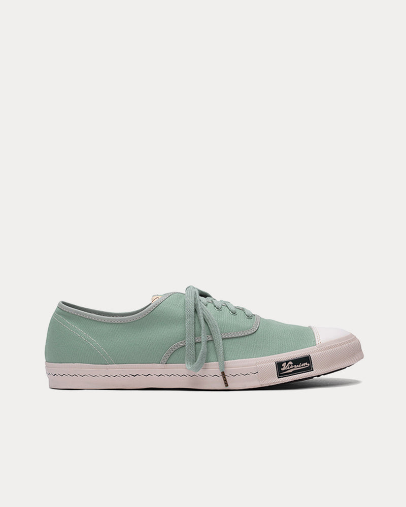 Visvim Logan Deck Lo Canvas Light Green Low Top Sneakers - 1