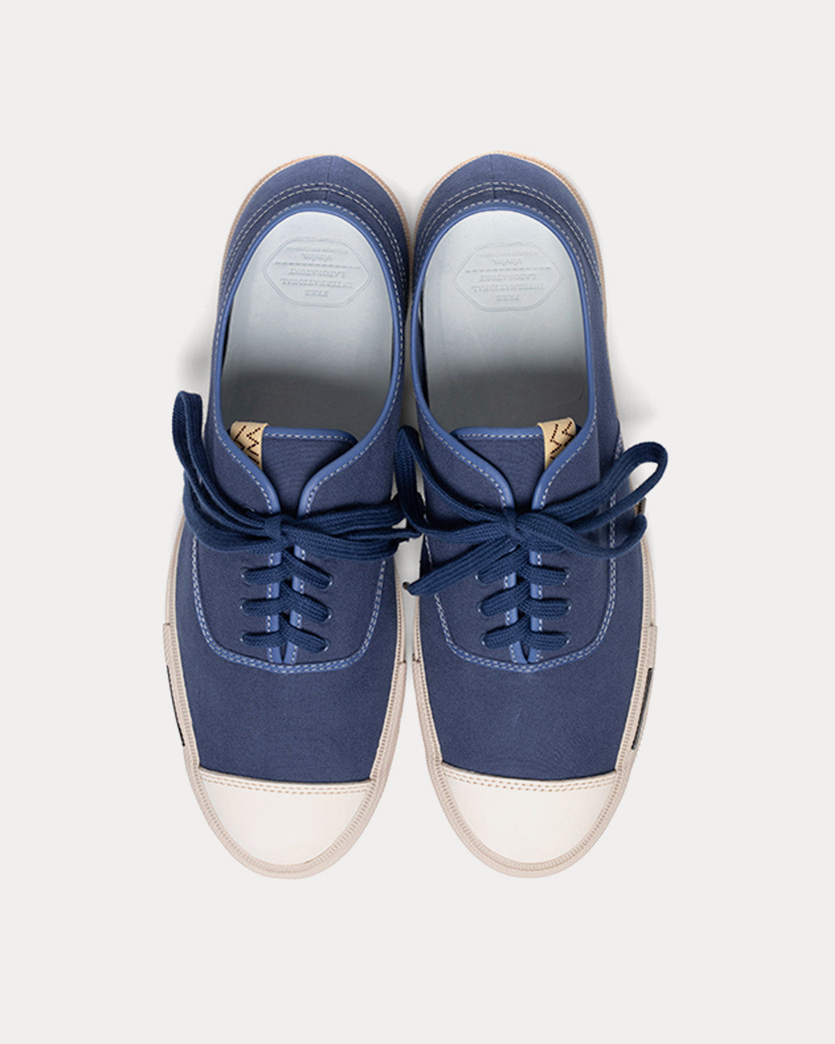 Visvim Logan Deck Lo Canvas Navy Low Top Sneakers - 2