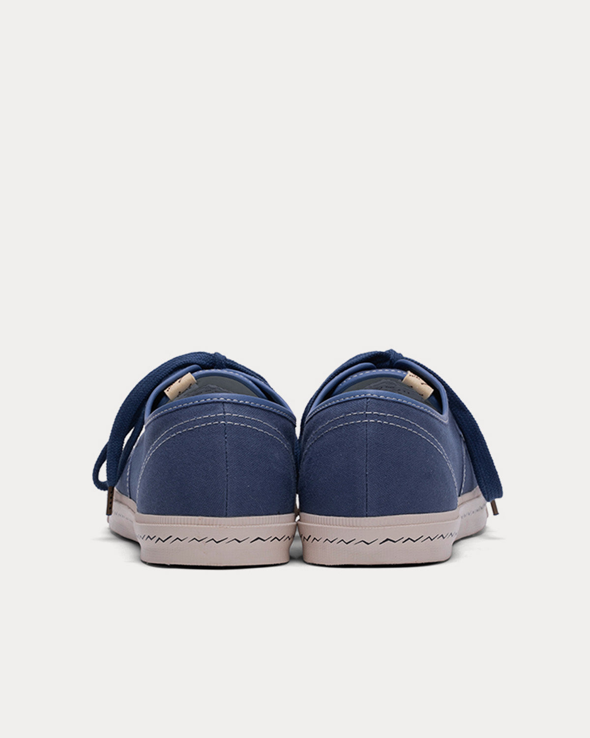 Visvim Logan Deck Lo Canvas Navy Low Top Sneakers - 3