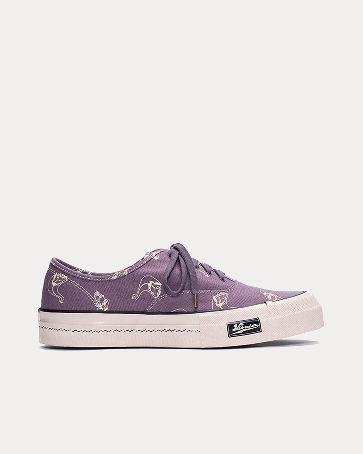 Visvim Logan Deck Low Roadster Purple Low Top Sneakers - 1