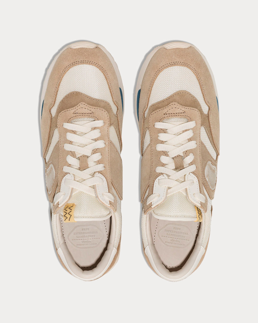 Visvim Roland Jogger Beige Low Top Sneakers - 3