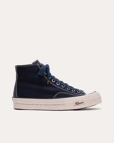 Visvim Skagway Hi Patten Navy High Top Sneakers