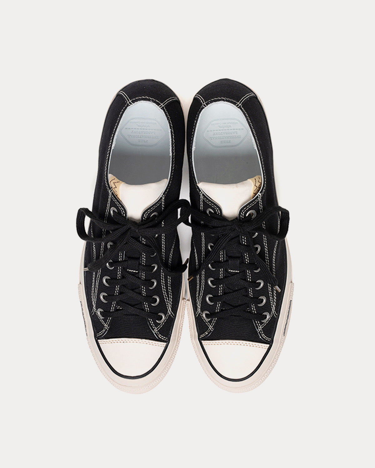 Visvim Skagway Lo Canvas Black Low Top Sneakers - 2