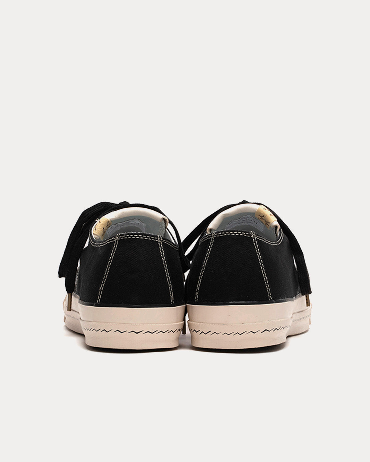 Visvim Skagway Lo Canvas Black Low Top Sneakers - 4