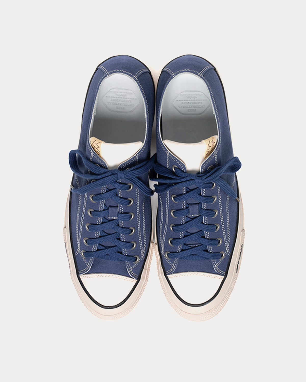 Visvim Skagway Lo Canvas Navy Low Top Sneakers - 2