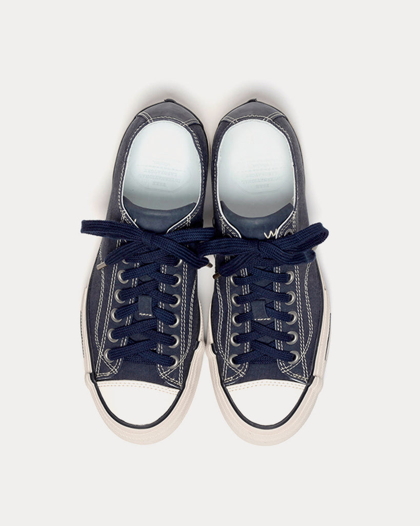 Visvim Skagway Lo G.Cords Navy Low Top Sneakers - Sneak in Peace