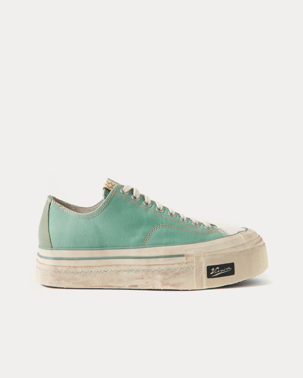 Visvim Skagway Lo G.Patten Light Green Low Top Sneakers - 1