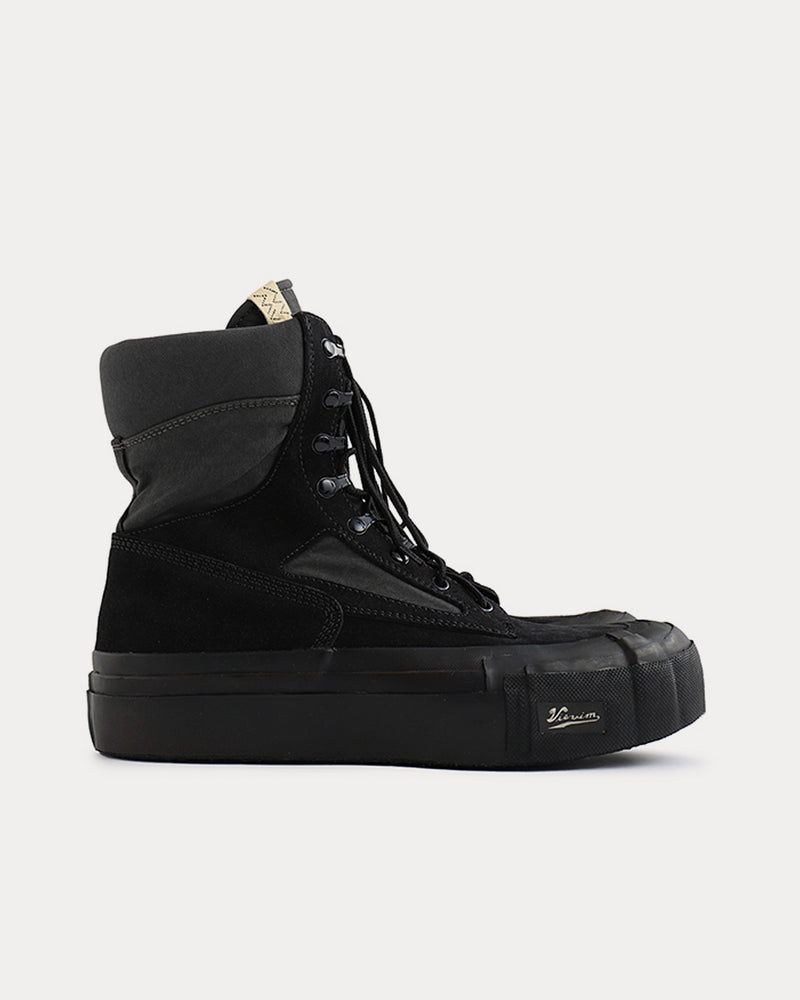 Visvim Tesota '91 Folk Black High Top Sneakers - 1