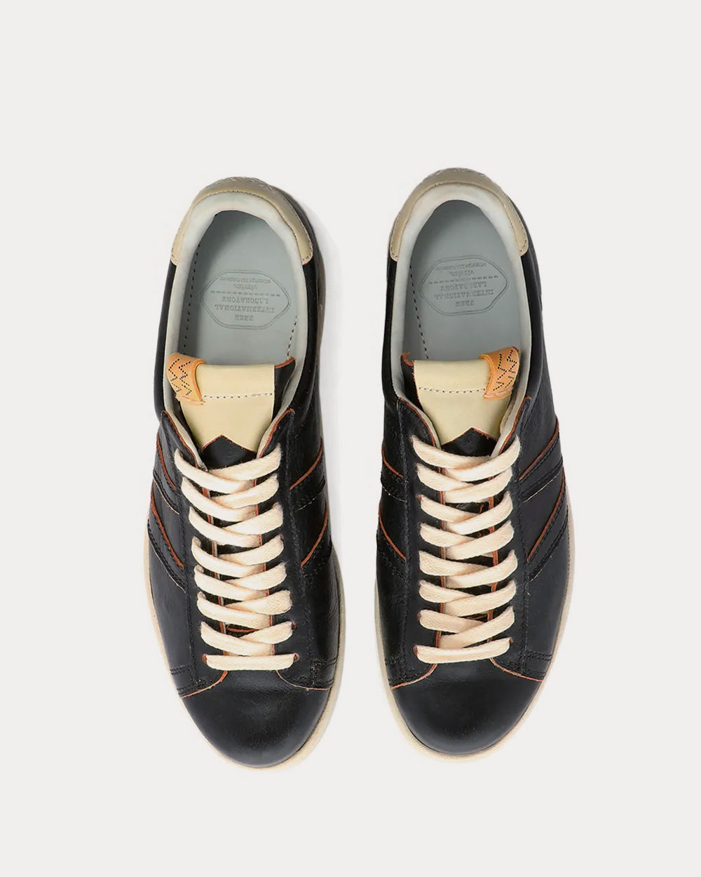 Visvim Corda-Folk Black Low Top Sneakers - 2