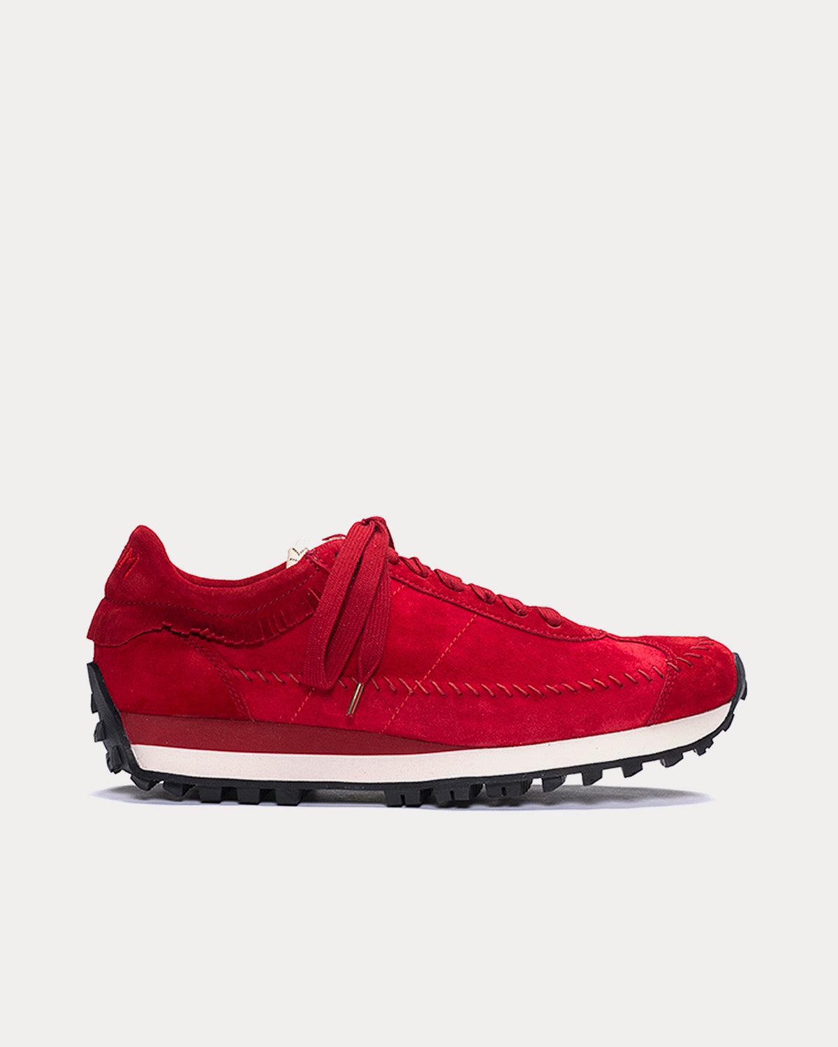 Visvim Walpi Runner Red Low Top Sneakers - 1