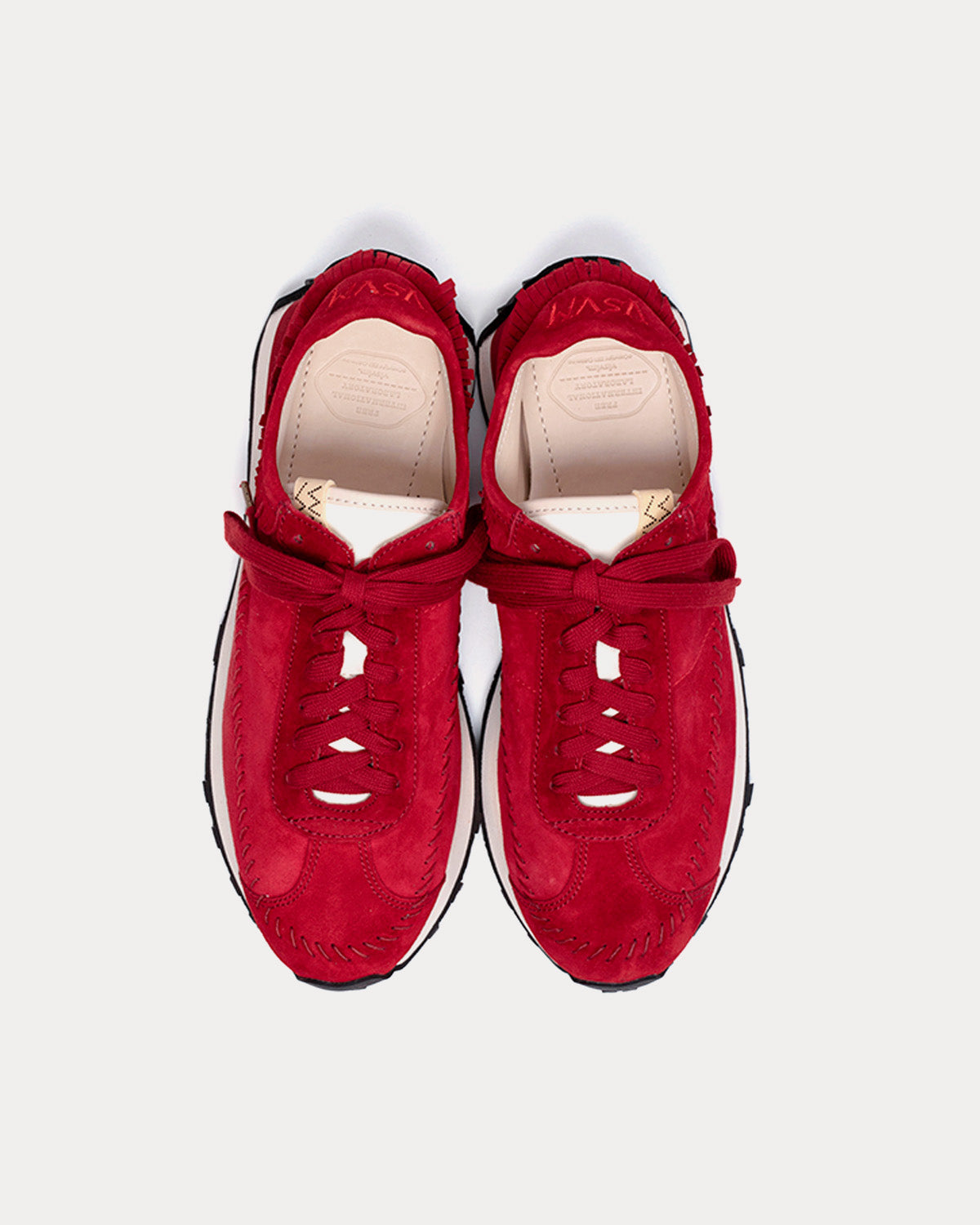 Visvim Walpi Runner Red Low Top Sneakers - 2