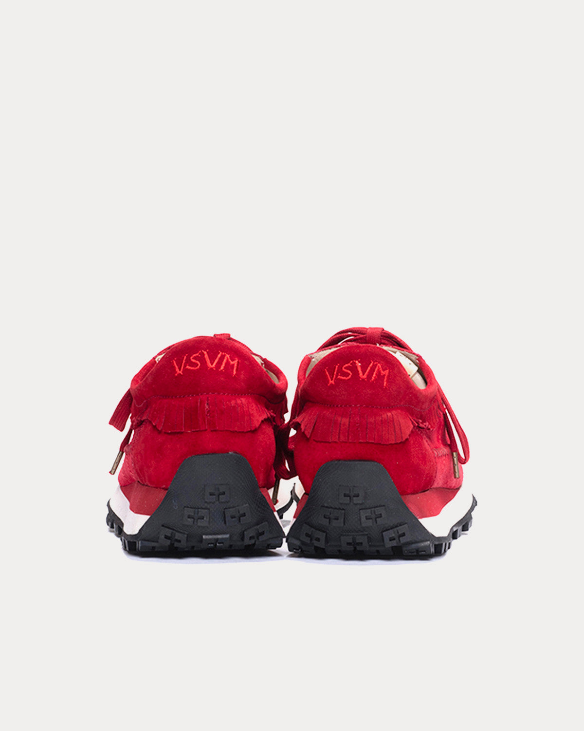 Visvim Walpi Runner Red Low Top Sneakers - 3