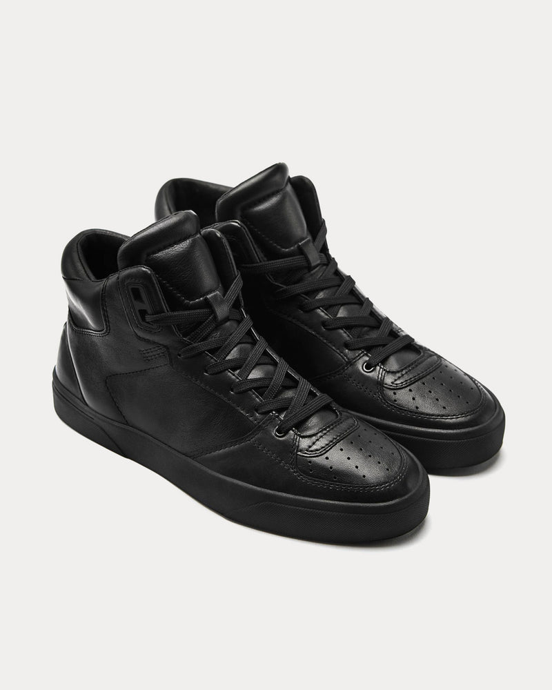 Vor 2B TIEFSCHWARZ Black High Top Sneakers - 3