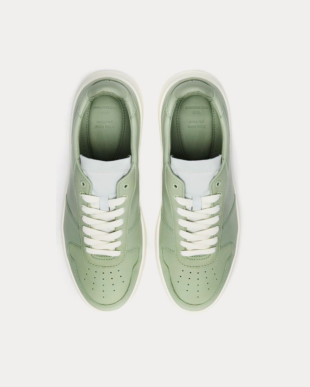 Vor 5A Pistacchio Light Green Low Top Sneakers - 2