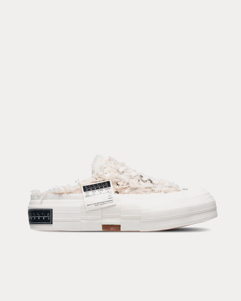 xVESSEL G.O.P. White / Gold Slip On Sneakers - 1