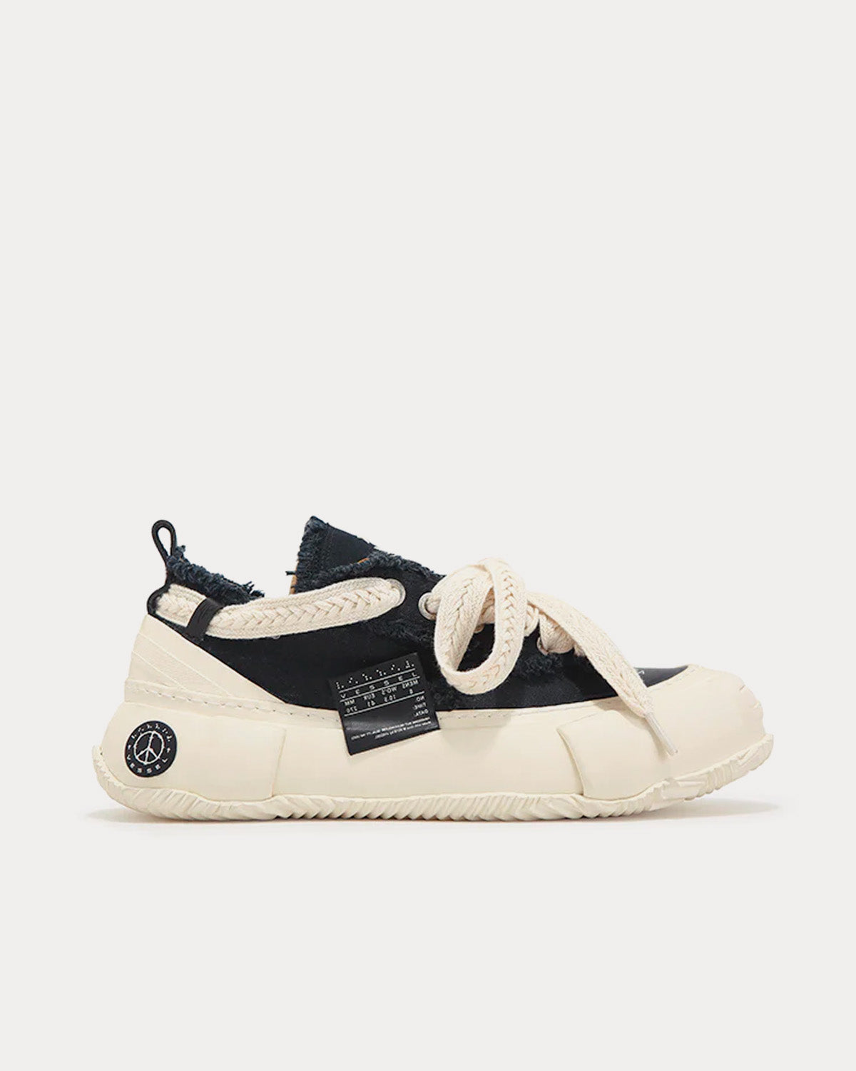 xVESSEL G.O.P. 2.0 Marshmallow Black / White Low Top Sneakers