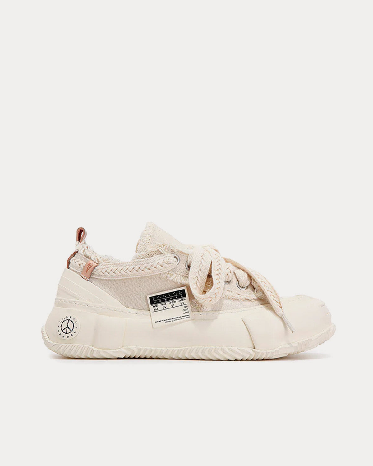 xVESSEL G.O.P. 2.0 Marshmallow White / White Low Top Sneakers - 1