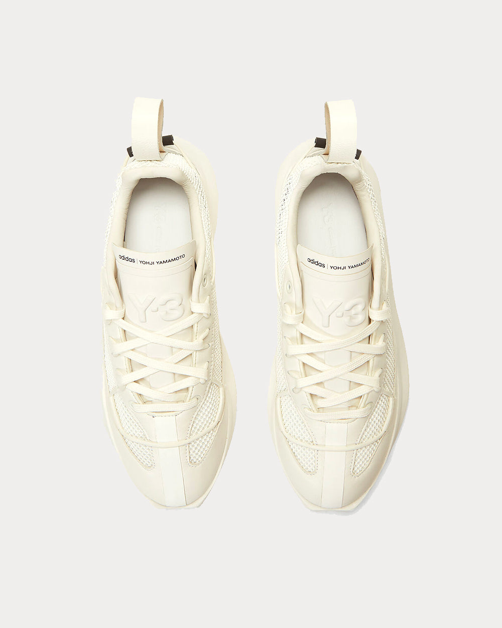 Y-3 Shiku Run White Low Top Sneakers - 2