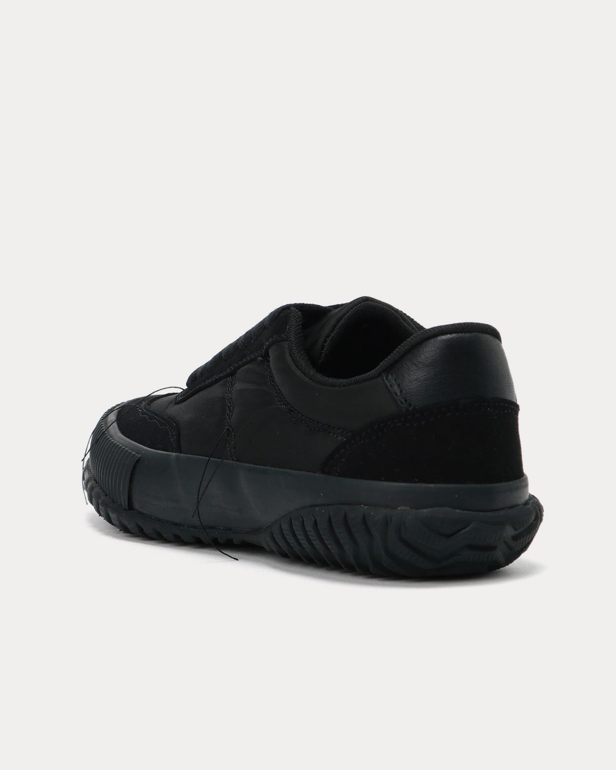 Yohji Yamamoto Y's Ox Rough Stitch Black Low Top Sneakers - 4