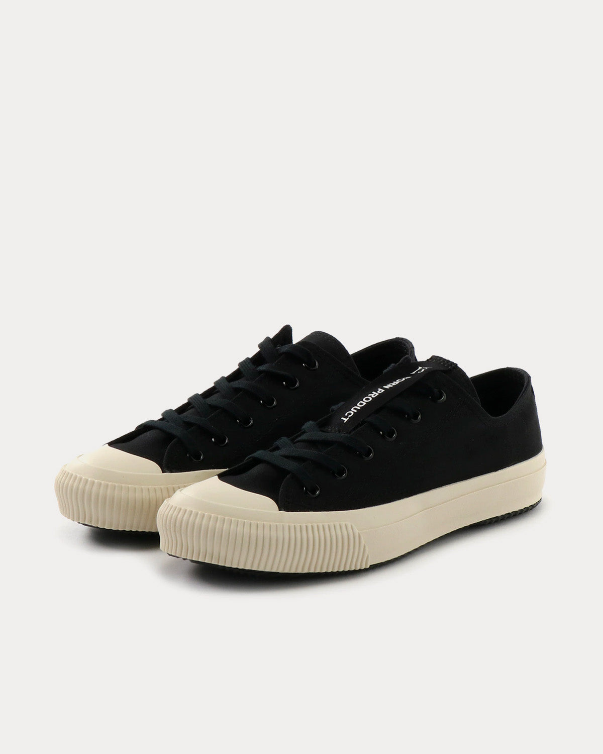 Yohji Yamamoto Y's Classic Cotton Canvas Black Low Top Sneakers - 3