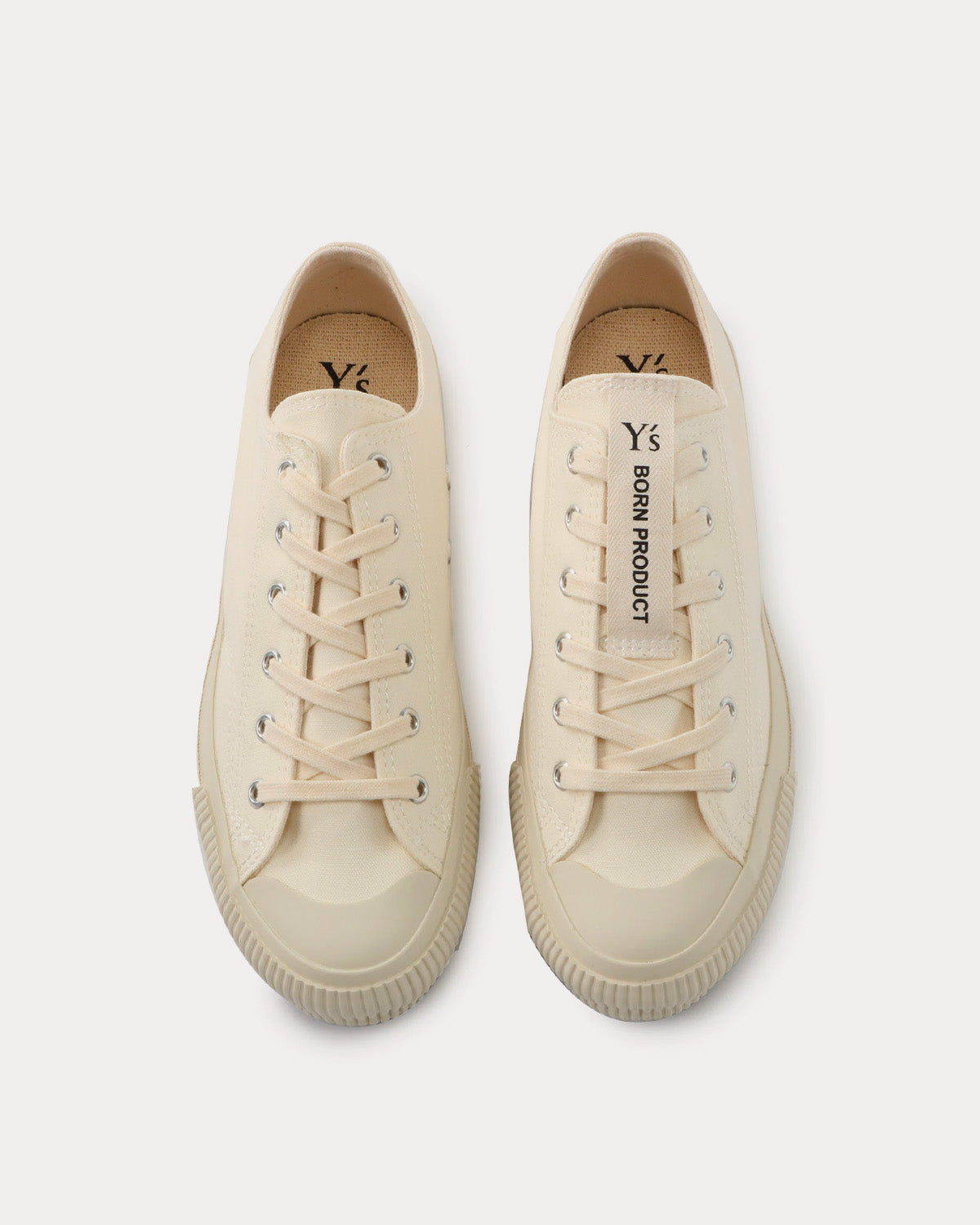 Yohji Yamamoto Y's Classic Cotton Canvas White Low Top Sneakers - 2