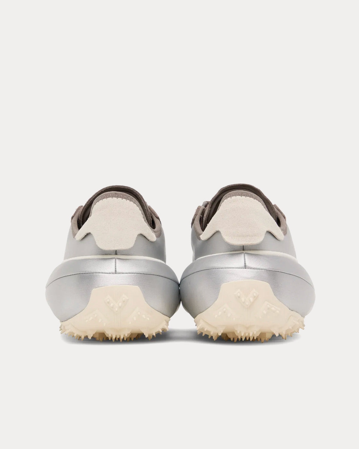 Y-3 Makura Silver Metallic / Cream White / Core White Low Top Sneakers - 3