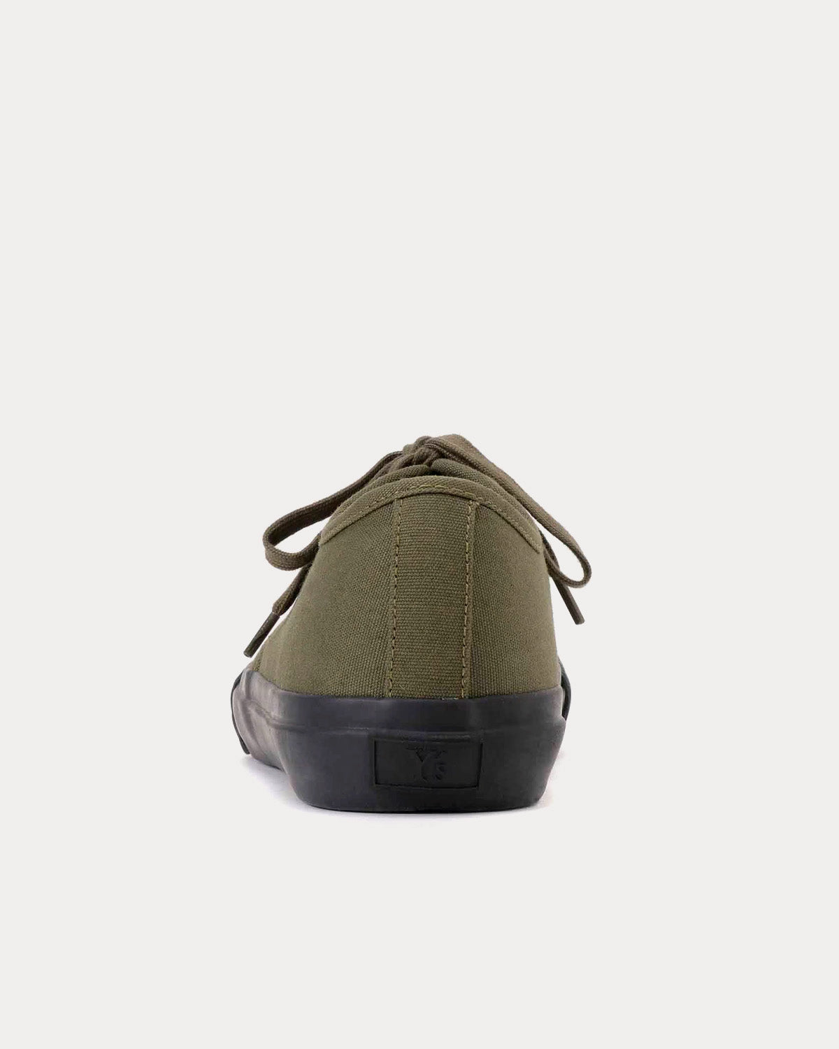 Yohji Yamamoto Y's No.9 Flat Canvas Khaki Low Top Sneakers - 3