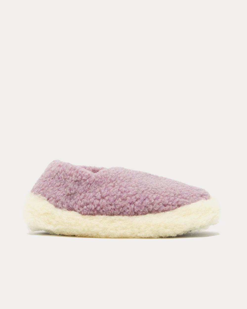 Yoko Wool Siberian Wool Purple Slip Ons - 1