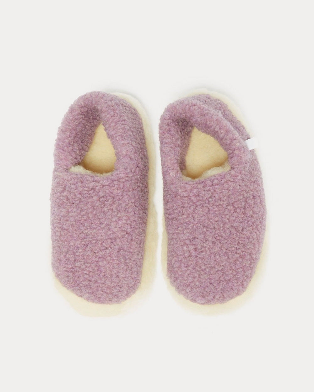 Yoko Wool Siberian Wool Purple Slip Ons - 2