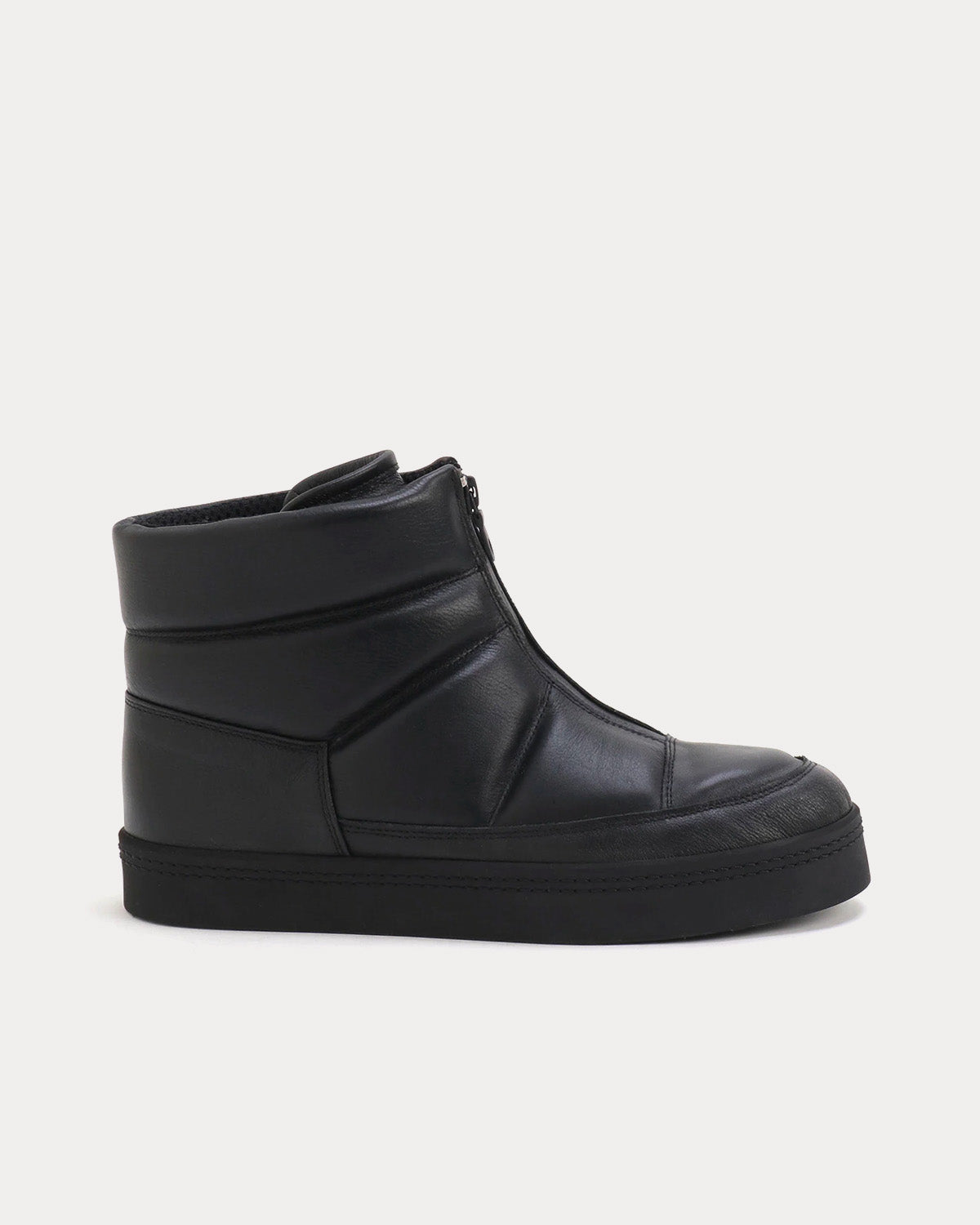 Yohji Yamamoto Y's Cow Leather Snow Boot Black High Top Sneakers - 1