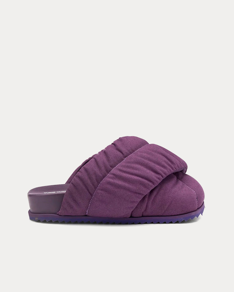 Yume Yume Tent Suede Mule Purple Slip Ons - 1