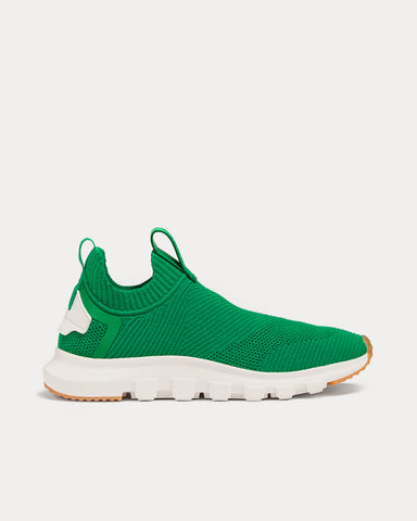 Zegna Sock 2.0 Techmerino Bright Green Slip On Sneakers