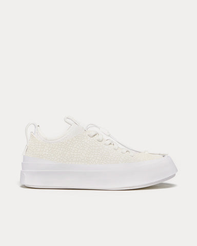 Zegna x Mr Bailey Triple Stitch Suede White Low Top Sneakers