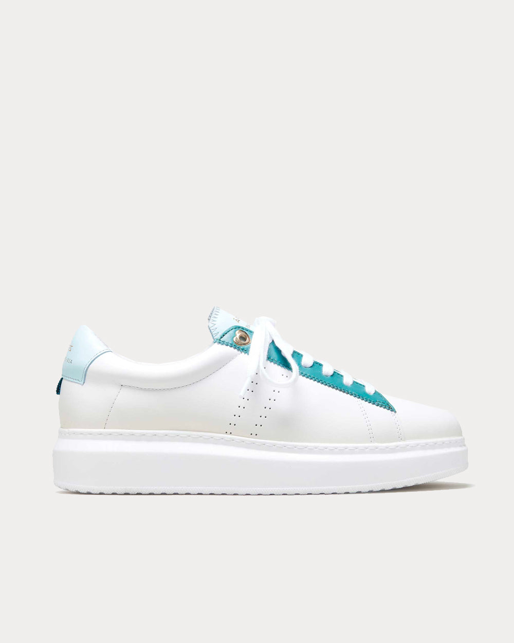 Zespa ZSP4VH Nappa White / Vert D Eau / Cypres Low Top Sneakers - 1