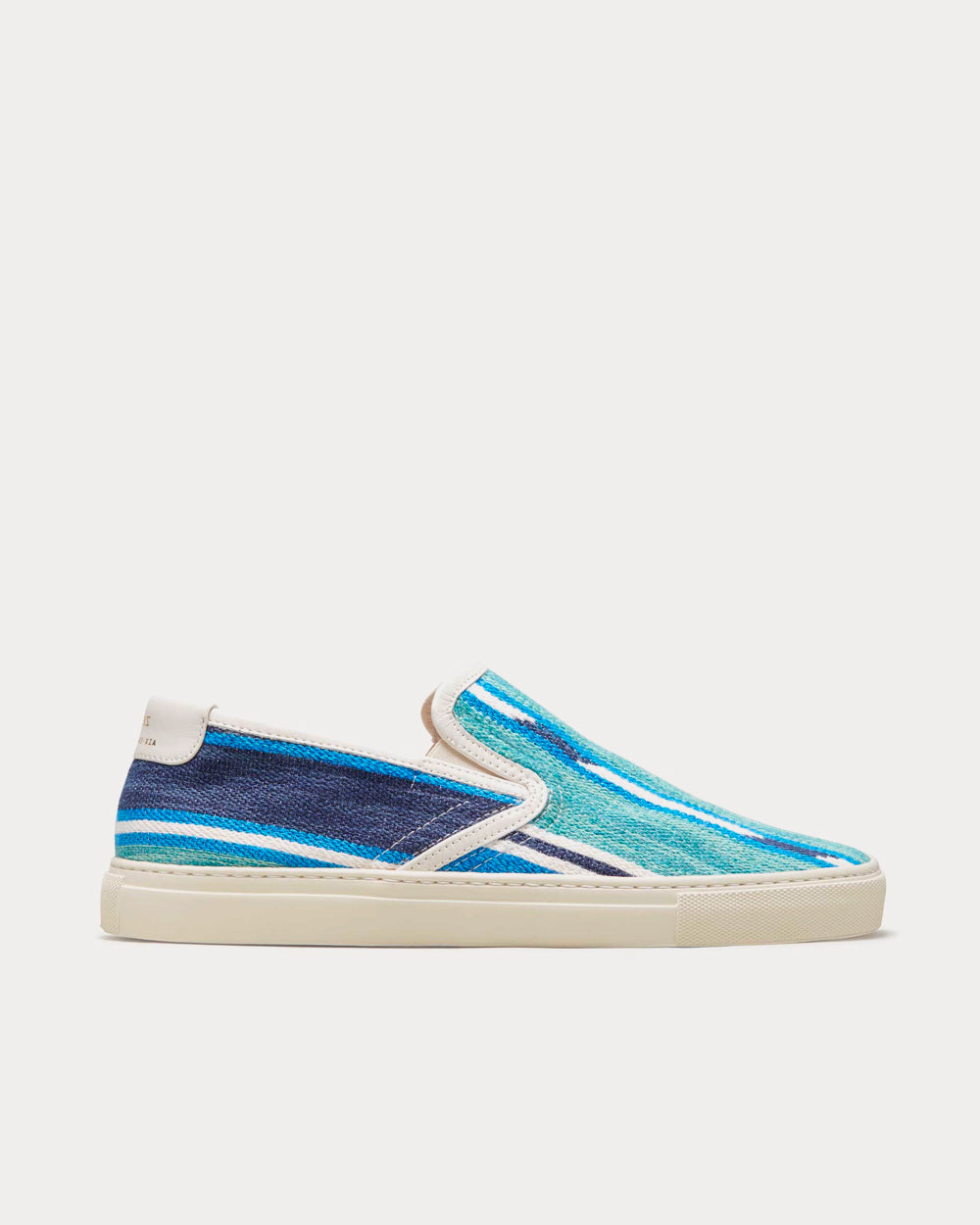 Zespa Textile Fantaisie Kilim Bleu Slip On Sneakers - 1