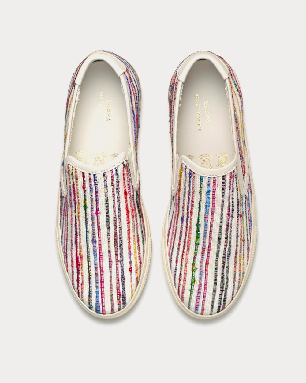 Zespa Textile Fantaisie Rainbow Slip On Sneakers - 3